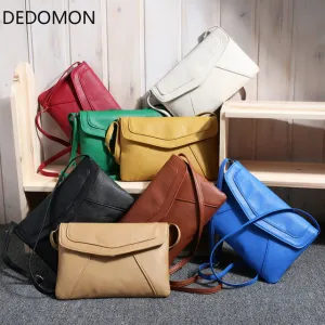 2018 New Women Messenger Bag Female Package Small Sweet Wind One Shoulder Han Edition Fashion 8 Color Vintage Leather Handbags