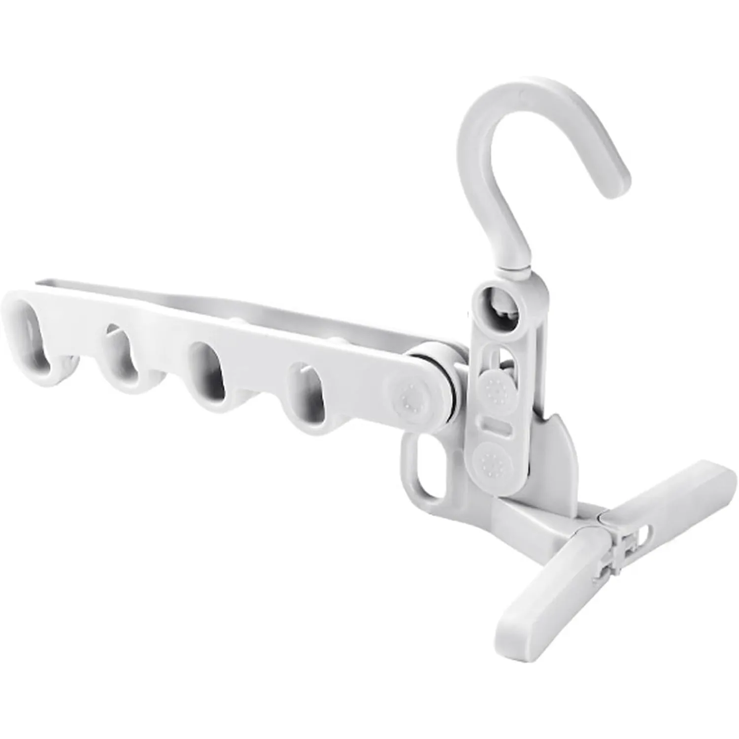 5holes foldable clothes Hanger, travel clothes hanger, multifunctional clothes hanger, space-saving wall holder, clothes rack, robust clothes hanger for travel, indoors.
