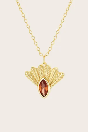 Fantail Messenger Necklace - Gold