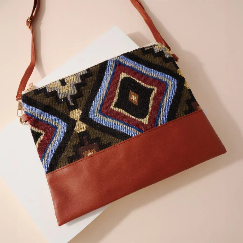 iLLASPARKZ Aztec Pattern Mini Clutch / Crossbody Bag