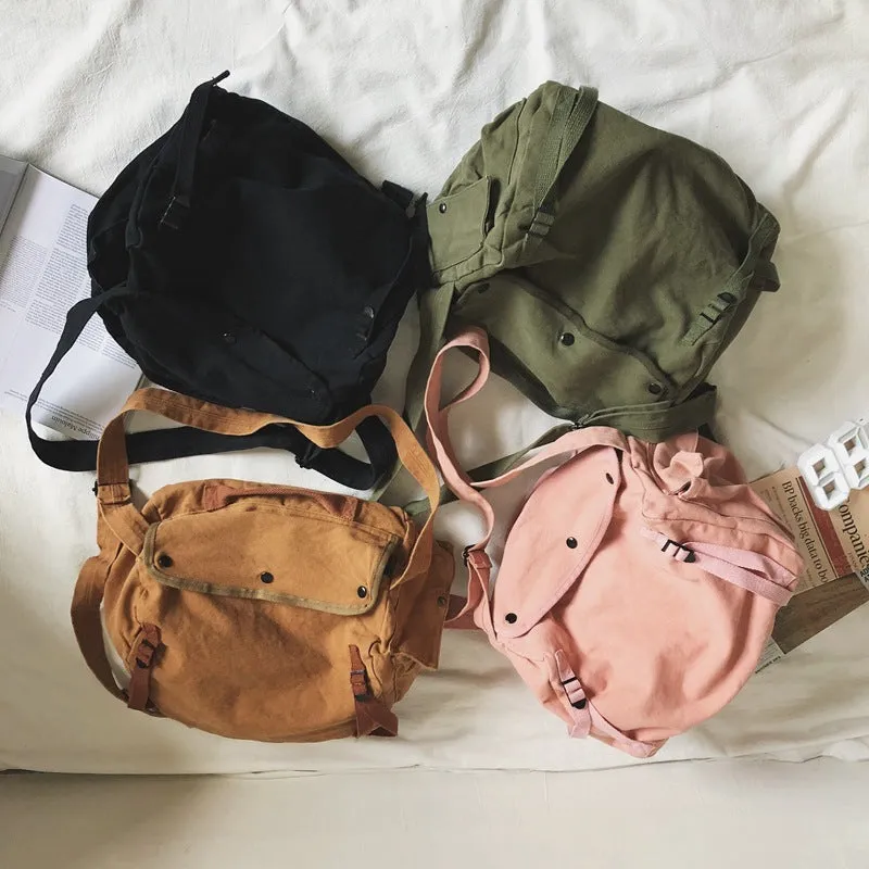 Leisure Artistic Youth Messenger Shoulder Canvas Messenger Bag