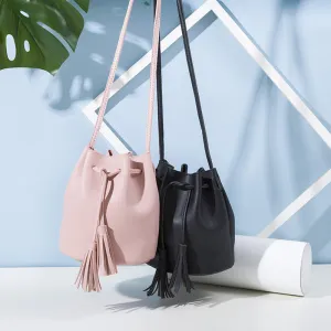 mini vintage tassel crossbody messenger bag