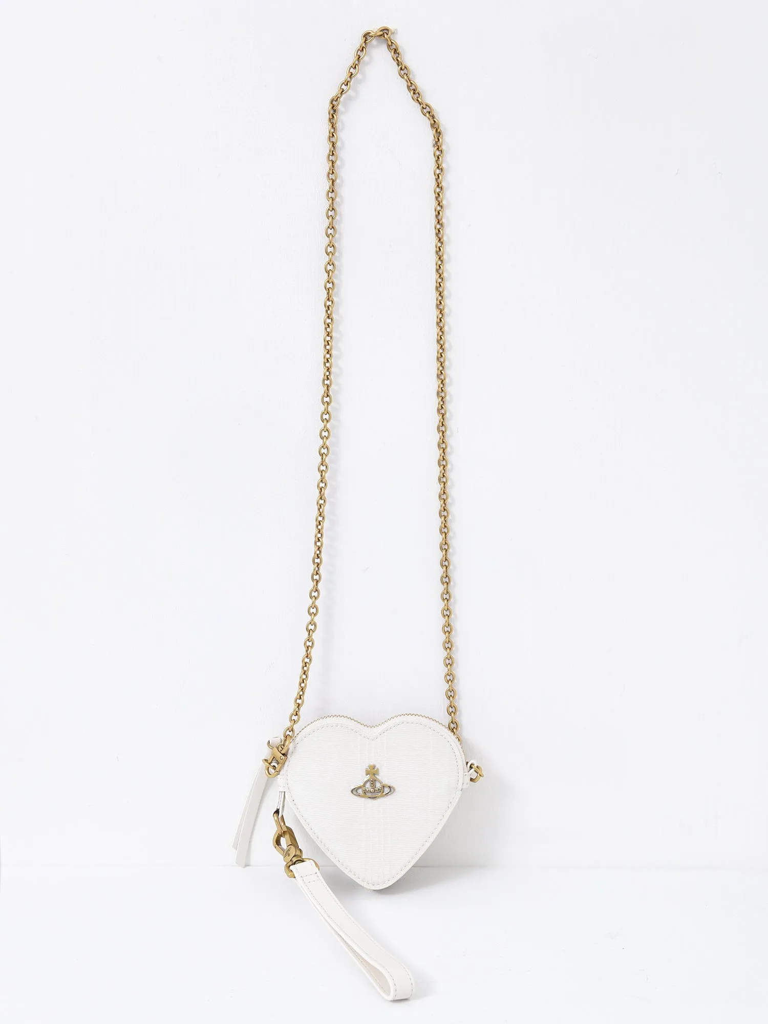 MOIRE HEART WRISTLET_CREAM