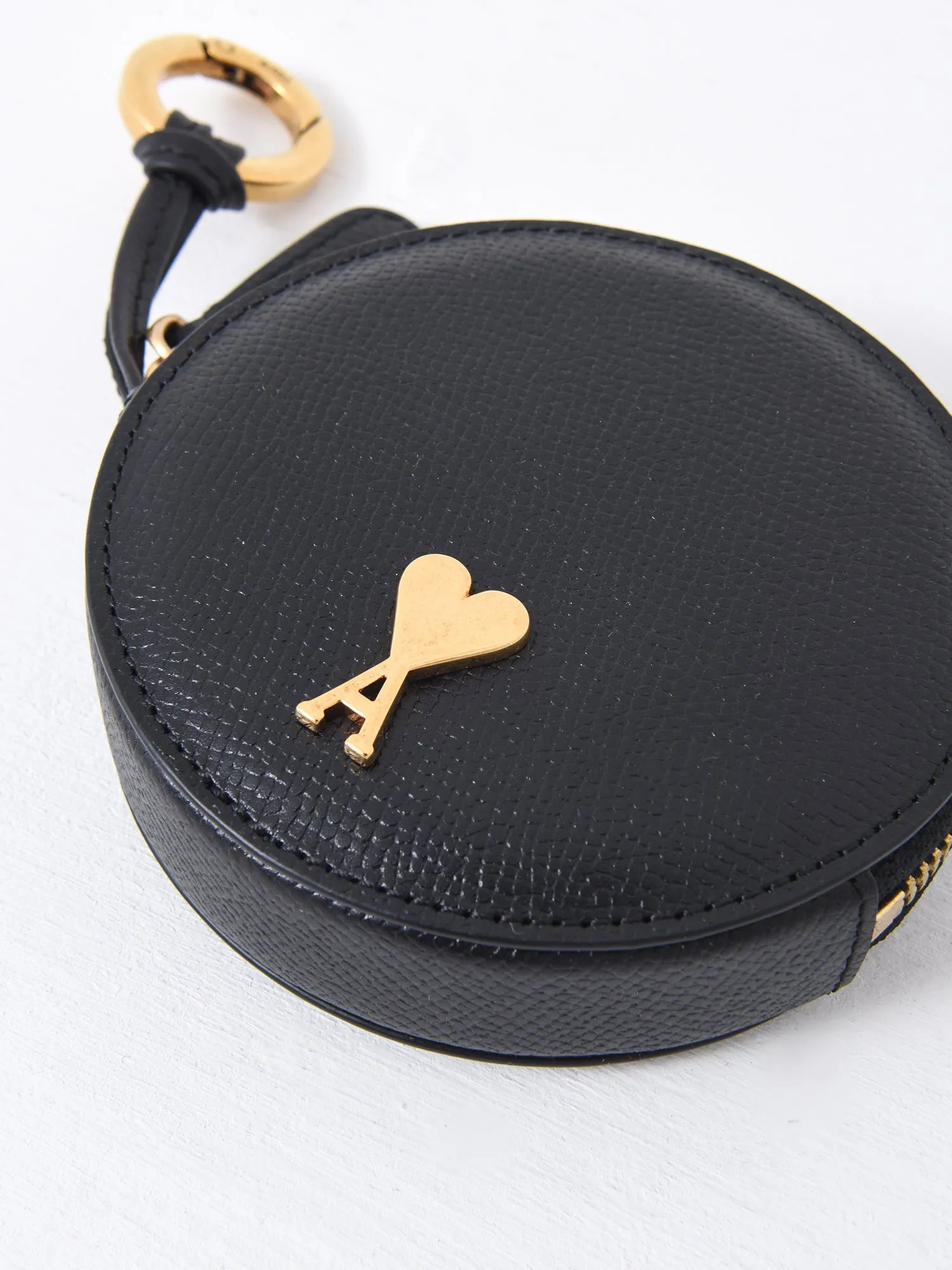 PARIS PARIS ROUND PURSE_BLACK/VIBRATED BRASS/0015