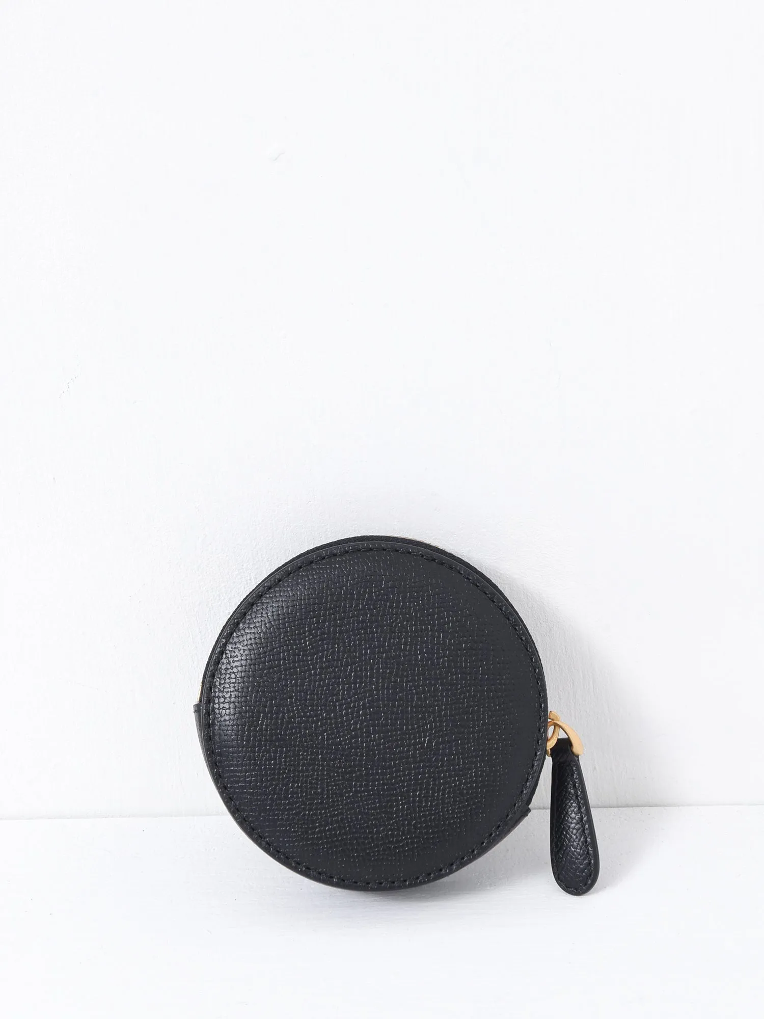 PARIS PARIS ROUND PURSE_BLACK/VIBRATED BRASS/0015