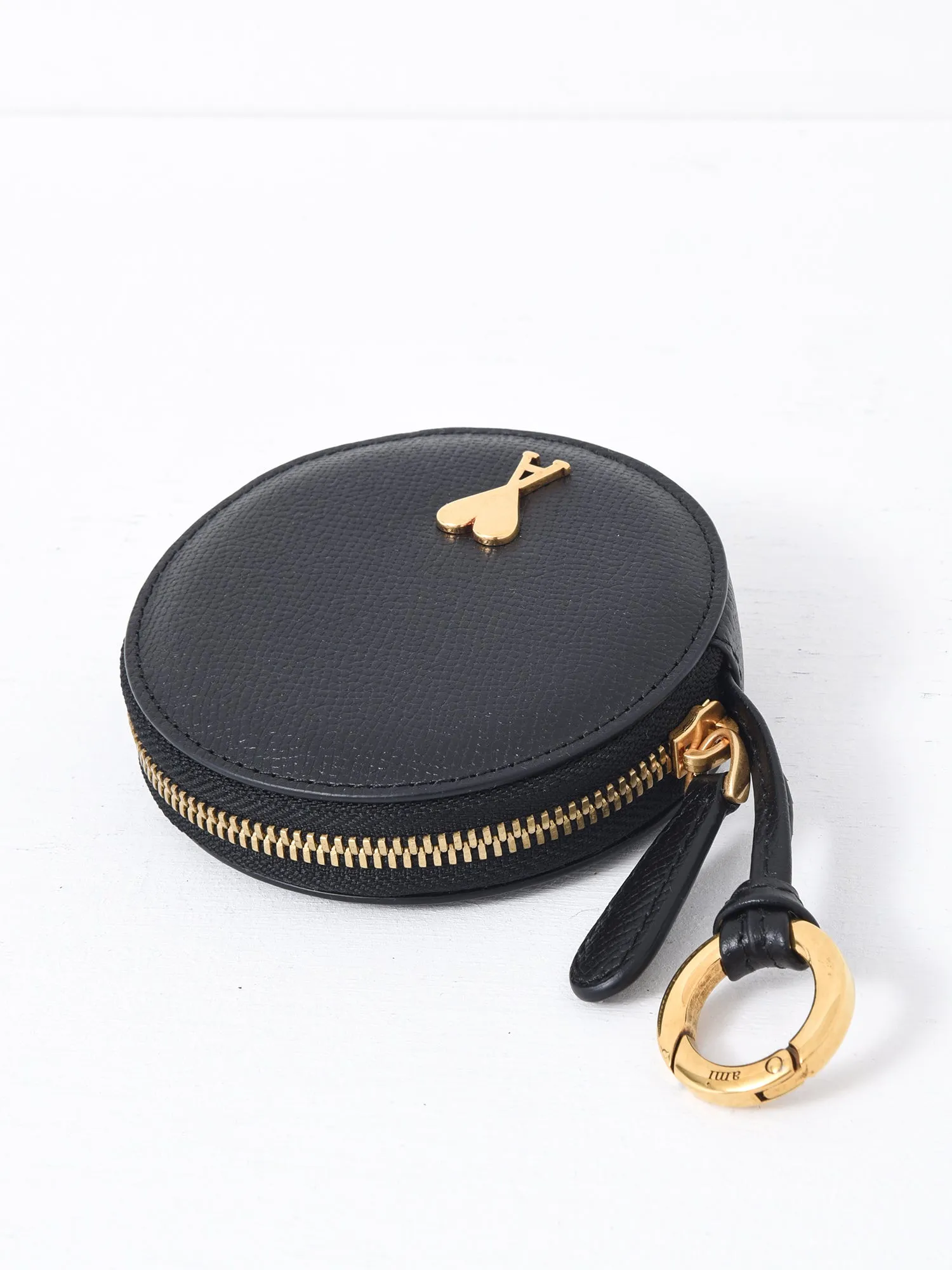 PARIS PARIS ROUND PURSE_BLACK/VIBRATED BRASS/0015