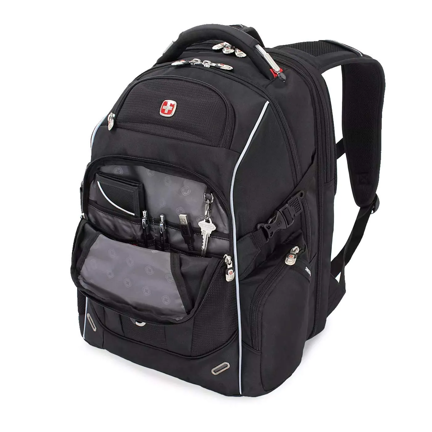 SWISSGEAR SA6752.Black TSA Friendly ScanSmart Laptop Backpack for Work School and Travel