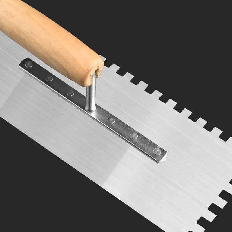 Tile tool serrated trowel