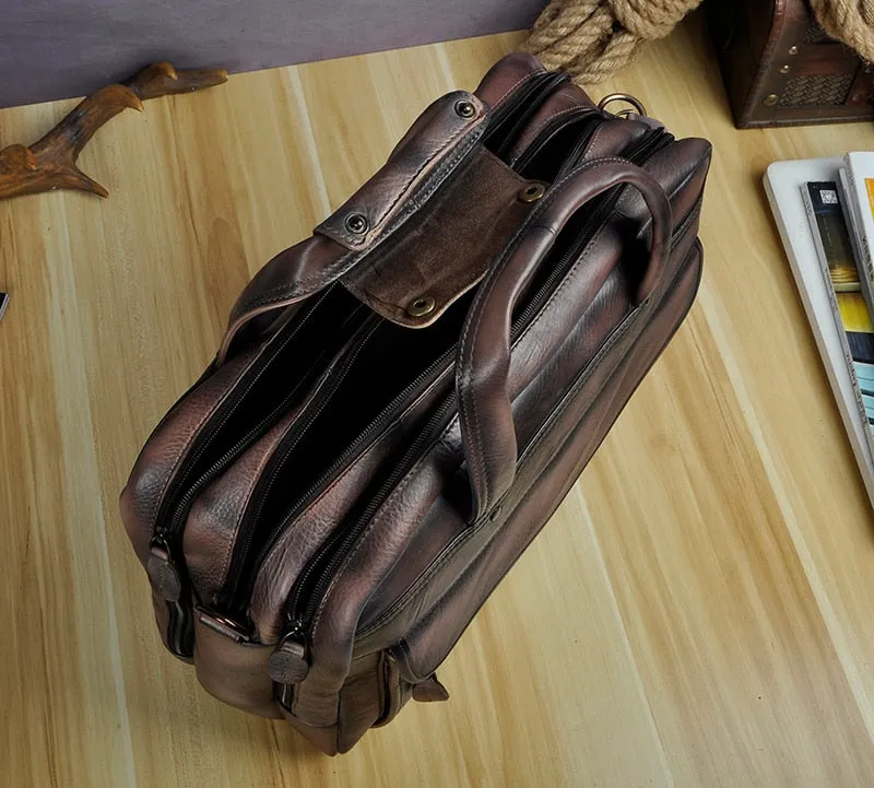 West Louis Antique Design Business Briefcase