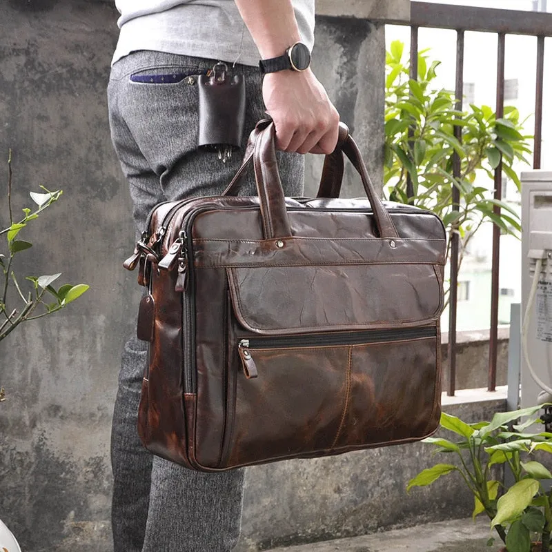 West Louis Antique Design Business Briefcase