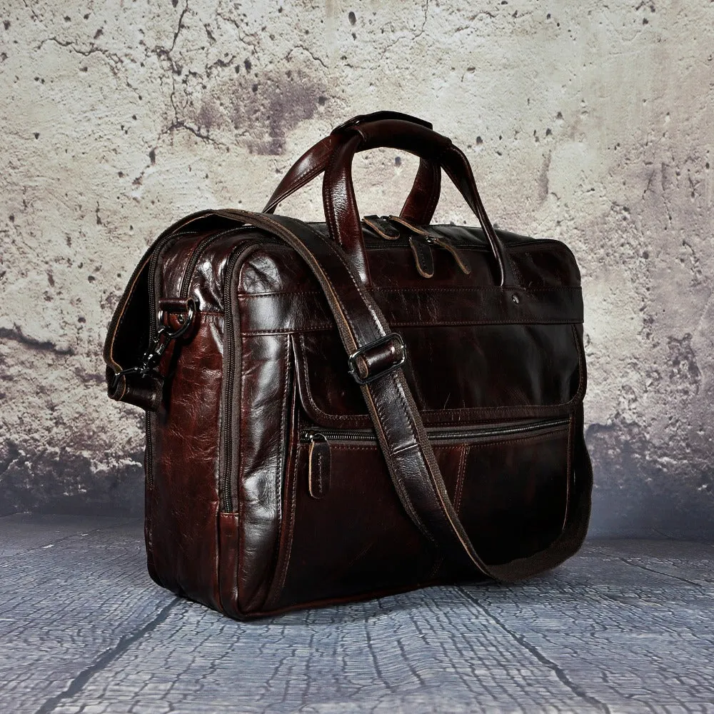 West Louis Antique Design Business Briefcase