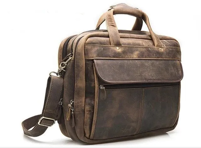 West Louis Antique Design Business Briefcase