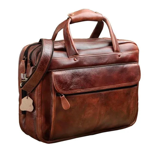 West Louis Antique Design Business Briefcase