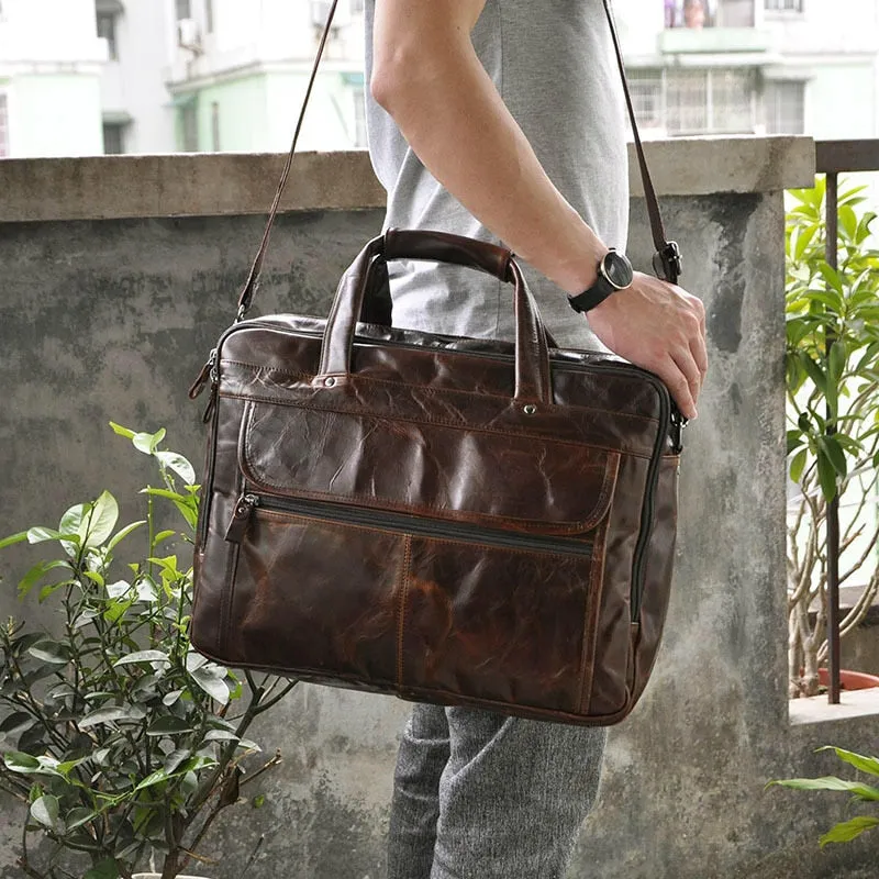 West Louis Antique Design Business Briefcase