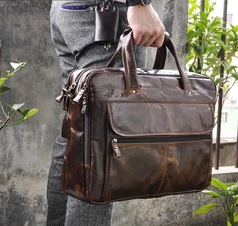 West Louis Antique Design Business Briefcase
